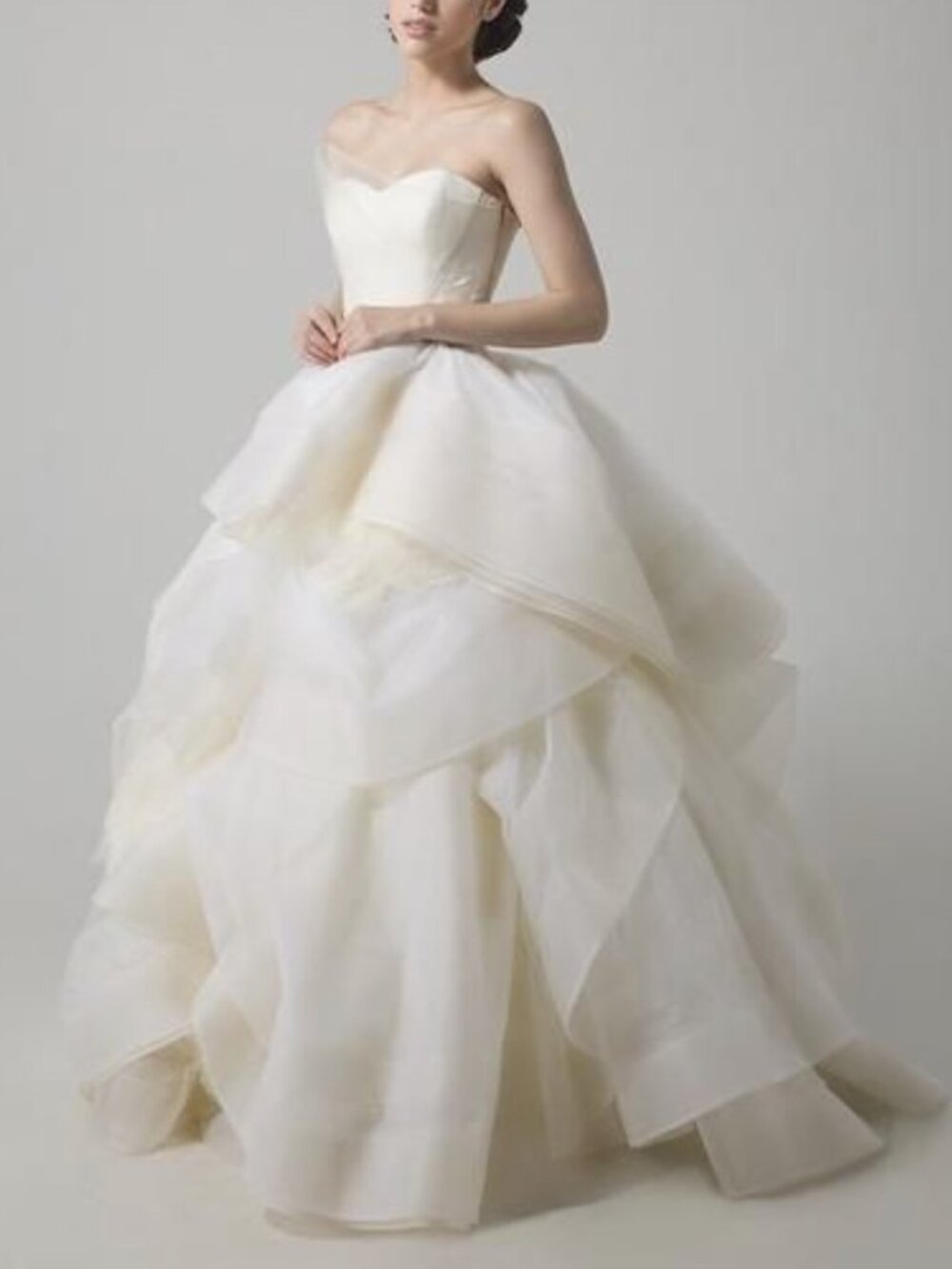 Vera Wang "Katherine" Tulle Draped Wedding Gown